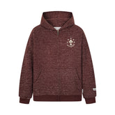 Omirad Striped Knit Zip Hoodie
