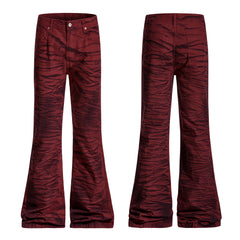 Omirad Tiger-Pattern Flared Pants