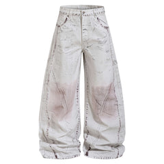 Omirad Washed Panel Denim Pants