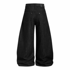 Omirad Rivet Chain Wide-Leg Denim Pants