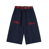 Omirad Plaid-Waist Logo Shorts