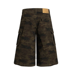 Omirad Wide-Leg Camo Cargo Shorts