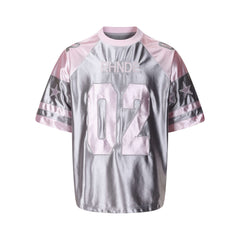 Omirad Metallic Varsity Jersey Tee