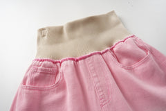 Omirad Pink Washed Wide-Leg Jeans