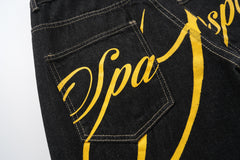 Omirad Star Script Wide-Leg Jeans