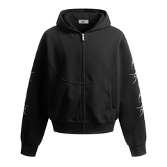 Omirad Tribal Curve Zip Hoodie