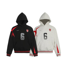 Omirad Sport-Stripe Graphic Fleece Hoodie