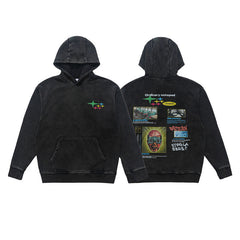 Omirad Graphic Washed Pullover Hoodie