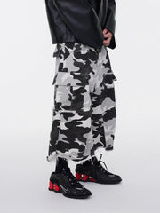 Omirad Camo Multi-Pocket Cargo Shorts