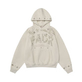 Omirad Star-Studded Graphic Pullover Hoodie