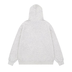 Omirad Fur-Trim Graphic Zip Hoodie
