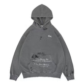 Omirad Vintage Graphic Washed Hoodie