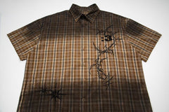 Omirad Vintage Plaid Graphic Shirt