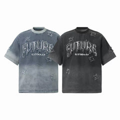 Omirad Distressed Star Graphic T-Shirt