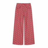 Omirad All-Over Script Print Wide-Leg Pants