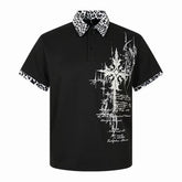 Omirad “Leopard Cross Graphic Polo”