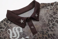 Omirad Leopard Gothic Polo Tee