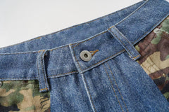 Omirad Camo Patch Denim Jorts
