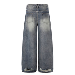 Omirad Distressed Wide-Leg Jeans