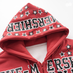 Omirad Retro Varsity Zip Hoodie