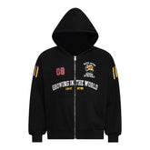 Omirad Split Camouflage Zip-Up Hoodie
