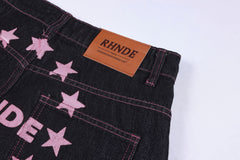 Omirad Double Waist Star Denim Pants