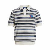 Omirad “Retro Stripe Knit Polo”