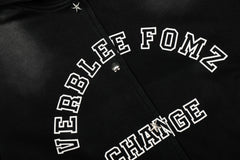 Omirad “Change” Spray-Fade Varsity Hoodie Jacket