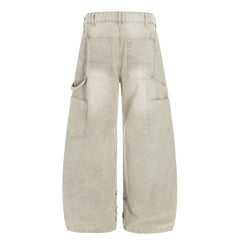 Omirad Washed Utility Distressed Denim Jeans
