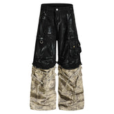 Omirad Washed Utility Cargo Denim Pants