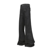 Omirad Studded Panel Wide-Leg Jeans