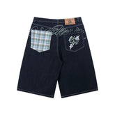 Omirad Patchwork Denim Shorts