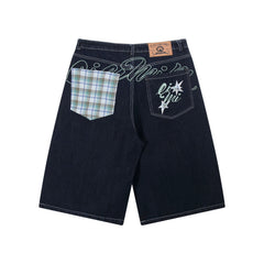 Omirad Patchwork Denim Shorts
