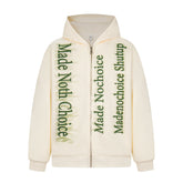 Omirad Gradient Letter Zip Hoodie