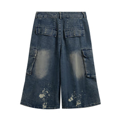 Omirad Vintage Cargo Denim Shorts