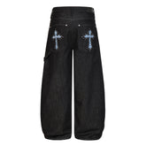 Omirad Cross Pocket Wide-Leg Jeans