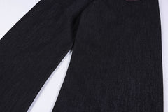 Omirad Double Waist Star Denim Pants