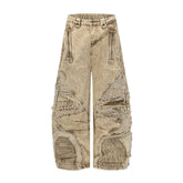 Omirad “Vintage Distressed Panel Jeans”