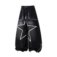 Omirad Star Fade Baggy Jeans