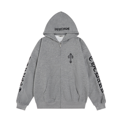 Omirad Gothic Script Zip Hoodie