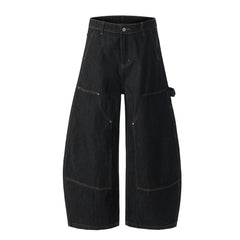 Omirad Utility Wide-Leg Denim Pants