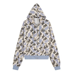 Omirad Camo Graphic Zip-Up Hoodie