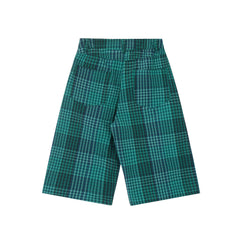 Omirad Checkered Wide-Leg Shorts