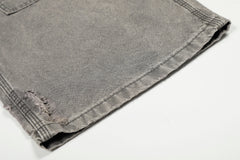 Omirad Washed Utility Distressed Denim Jeans