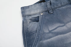 Omirad Washed Wrinkle Effect Denim Jeans