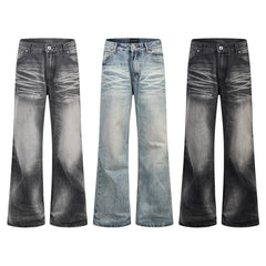 Omirad Vintage Washed Wide-Leg Jeans