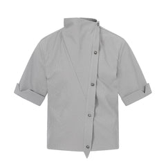 Omirad “Asymmetrical Stand-Collar Shirt”