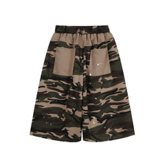 Omirad Camo Patchwork Baggy Shorts
