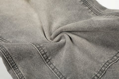 Omirad Washed Utility Distressed Denim Jeans