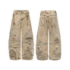 Omirad “Vintage Distressed Panel Jeans”